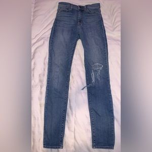 high waist skinny jeans